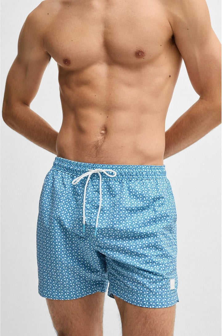 BOSS Herren Vibe Swim Short S Hellblau455, S Hellblau455