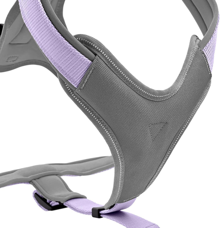Hunter Hundegeschirr NEOPREN, Farbe: Lavendel/grau, strapazierfähiges Nylon, mit weichem Neopren gep
