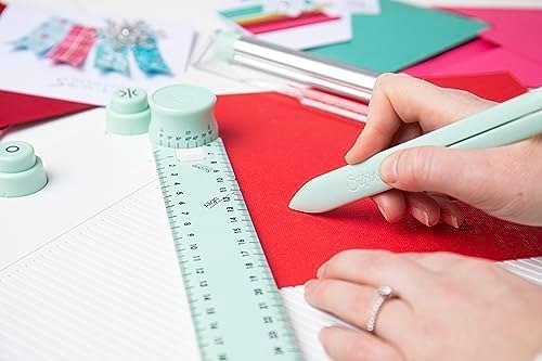 Sizzix Scoring Board & Trimmer (30 cm x 30 cm) | Werkzeug zum Erstellen von Umschlägen, 3D-Boxen, Zu