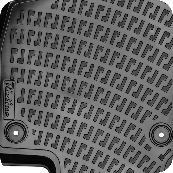 Rizline Passgenau 3D Fussmatten Auto Kompatibel mit Volkswagen Golf 7 2013-2020 Auto Zubehör 1. Und