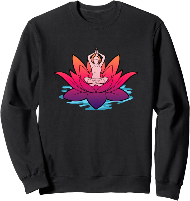 Yoga Meditation Buddhismus - Lotussitz Namaste Zen Yogi Sweatshirt