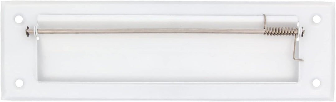 Amig - Briefkastenschlitz Weiss Mod. 1 - Klappe für Wände oder Türen - Briefsammler mit Stahldeckel
