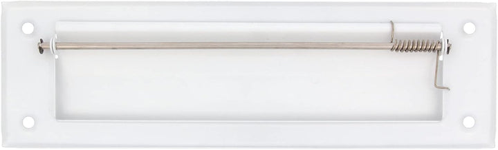 Amig - Briefkastenschlitz Weiss Mod. 1 - Klappe für Wände oder Türen - Briefsammler mit Stahldeckel