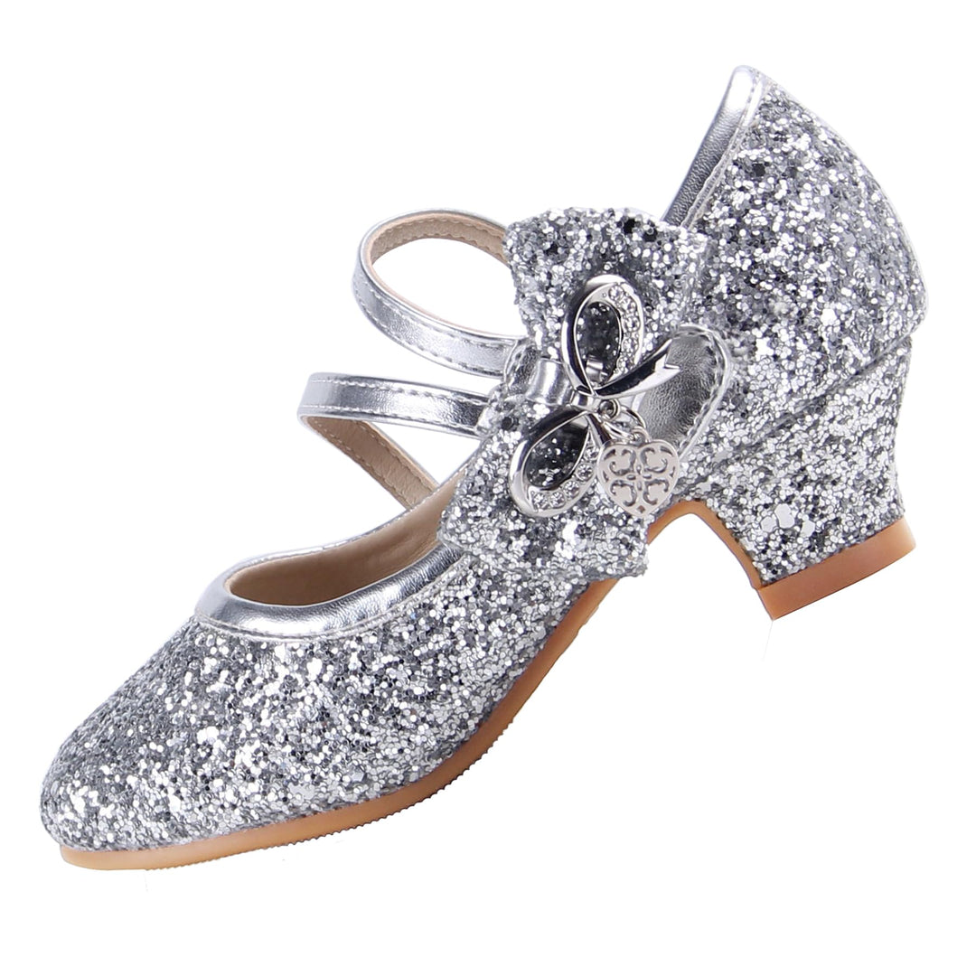 EIGHT KM EKM7018 Mädchen High Heel Kleid Schuhe Mary Jane Prinzessin Hochzeit Pumps Schuhe Glänzend
