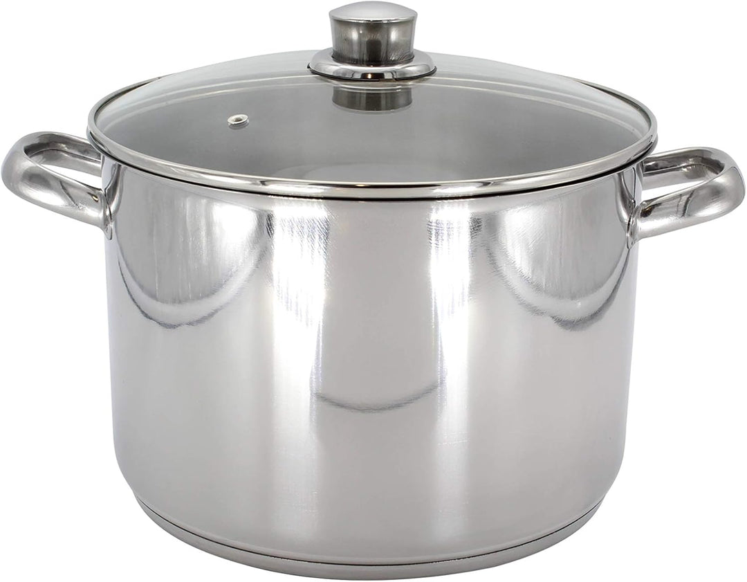 Karl Krüger A26 Topf, Edelstahl, silber, 24 cm, 10 Liter Allzwecktopf 10 Liter, Allzwecktopf 10 Lite