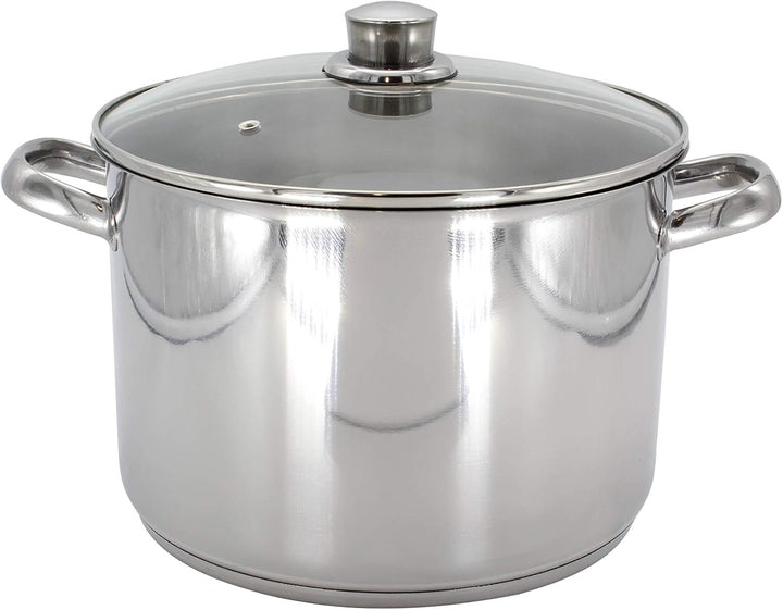 Karl Krüger A26 Topf, Edelstahl, silber, 24 cm, 10 Liter Allzwecktopf 10 Liter, Allzwecktopf 10 Lite