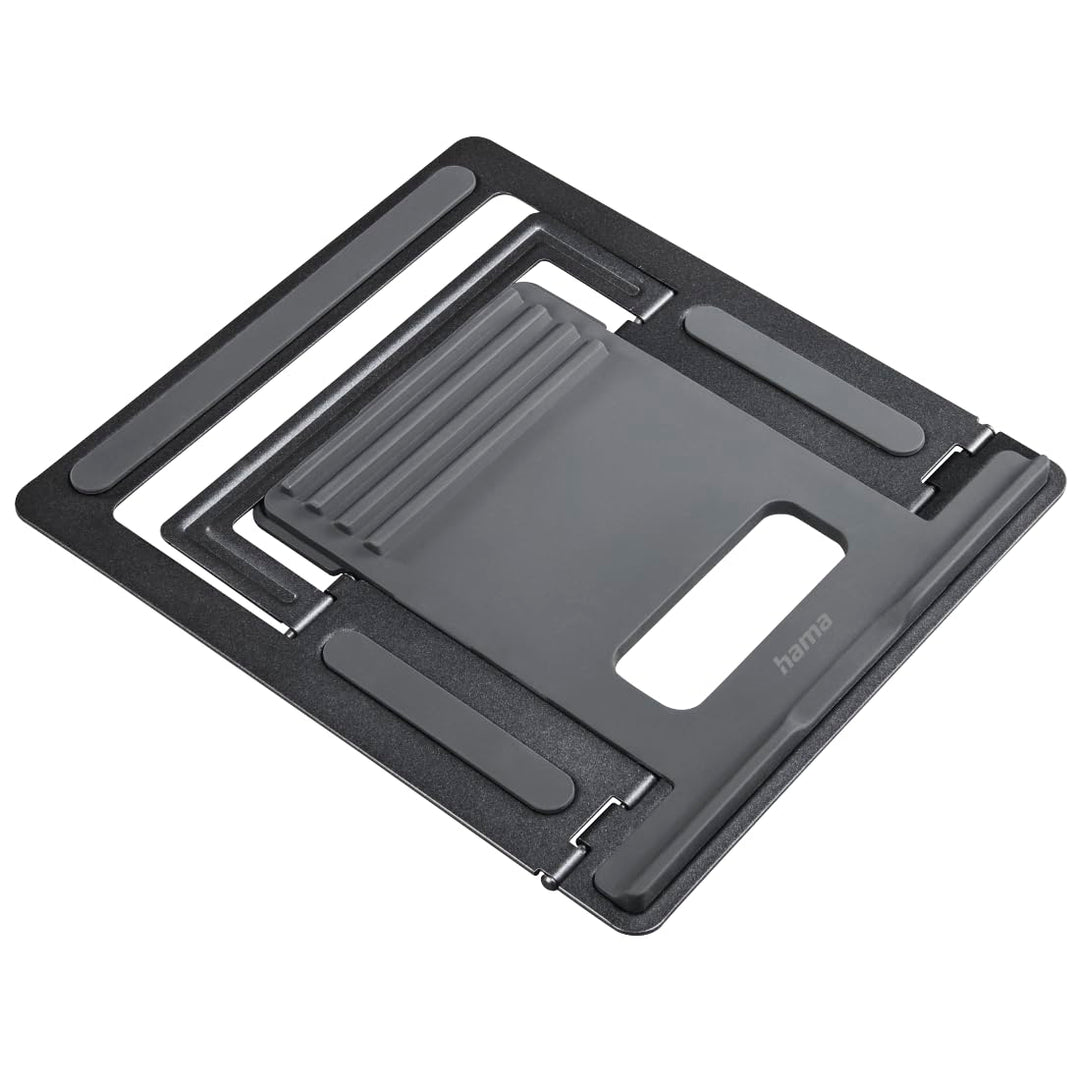 Hama Notebook-Stand Metall, höhenverstellbar, neigbar, bis 39 cm (15,4"), Grau