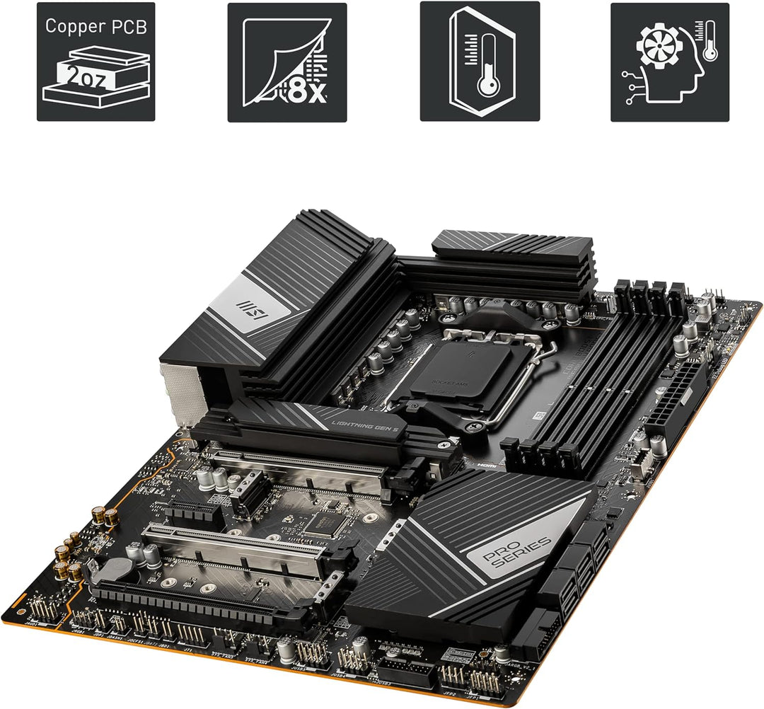 MSI PRO X670-P WiFi Mainboard, ATX - Unterstützt AMD Ryzen 7000 Serie Prozessoren, AM5-14 Duet Rail