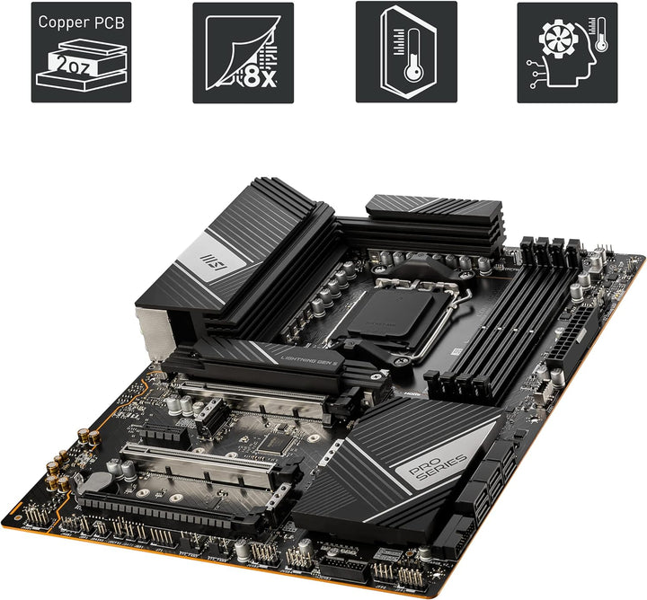 MSI PRO X670-P WiFi Mainboard, ATX - Unterstützt AMD Ryzen 7000 Serie Prozessoren, AM5-14 Duet Rail