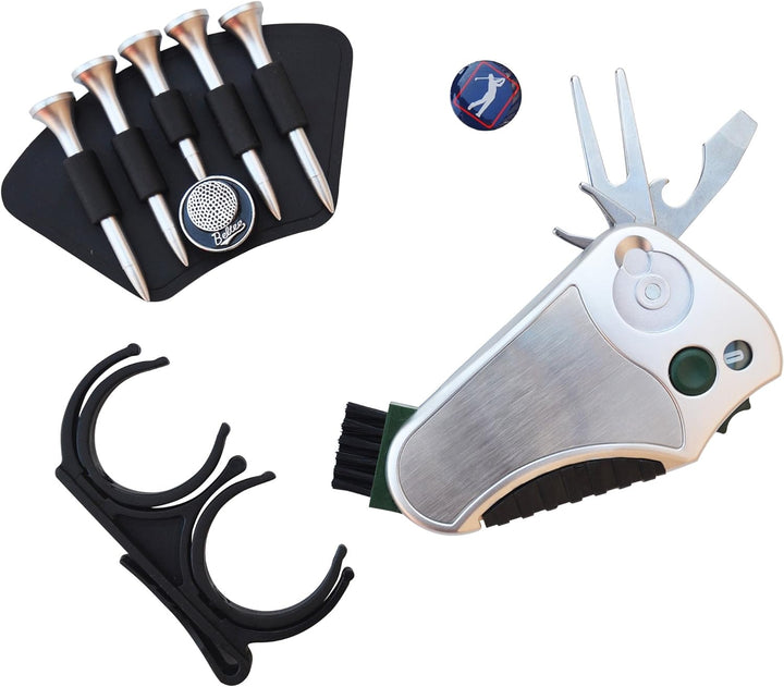 GOLFER 's Best Golf Geschenk Set: Werkzeug Reparatur - Stroke Zähler, Pitchgabel, Klampe Spanner, Cl