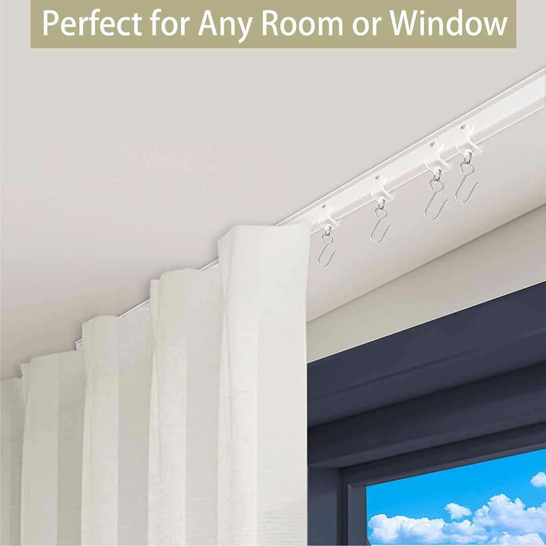 Trimold Premium 6 m Deckenvorhangschienensystem, flexibles und langlebiges Design für müheloses Glei