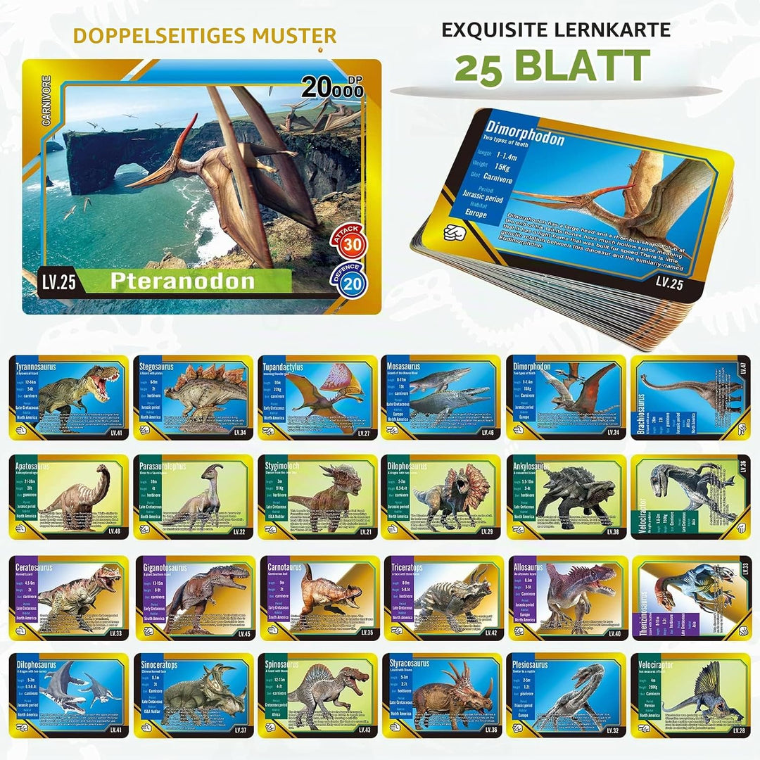 Oriate Dinosaurier Spielzeug mit Spielmatte, realistische Mosasaurus Figur, Spielset für Kinder, ein
