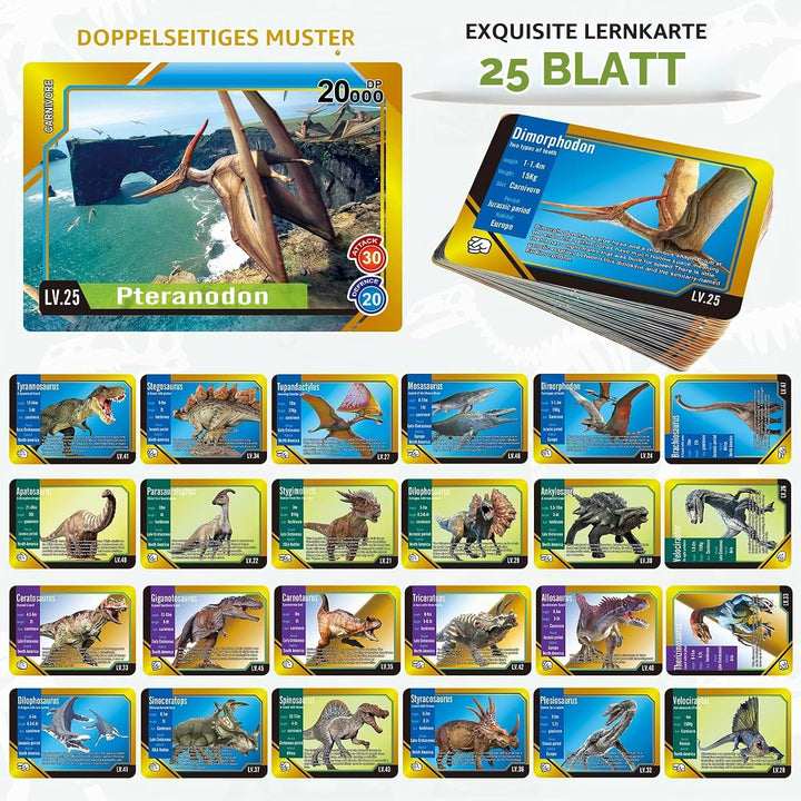Oriate Dinosaurier Spielzeug mit Spielmatte, realistische Mosasaurus Figur, Spielset für Kinder, ein