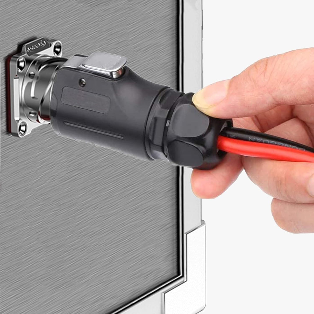 GINTOOYUN SAE auf LP-20 Kabeladapter, wasserdicht, 10 AWG, 2-polig, industrieller Rundstecker auf SA