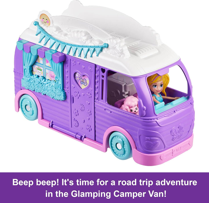 Polly Pocket Caravan Fun Spielset, 4Y+, JCC32