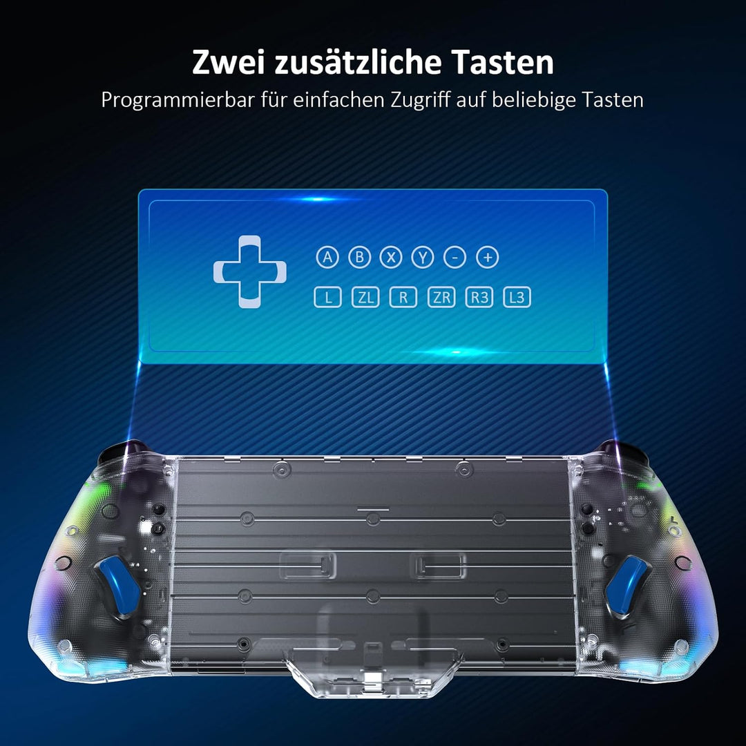 NexiGo Gripcon, (Gen 2), Keine Deadzone, Enhanced Switch/Switch OLED Controller für Handheld-Modus,