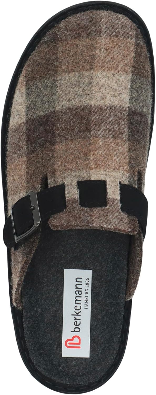 Berkemann Herren Mirko Pantoffeln, 41.5 EU Camel Karo