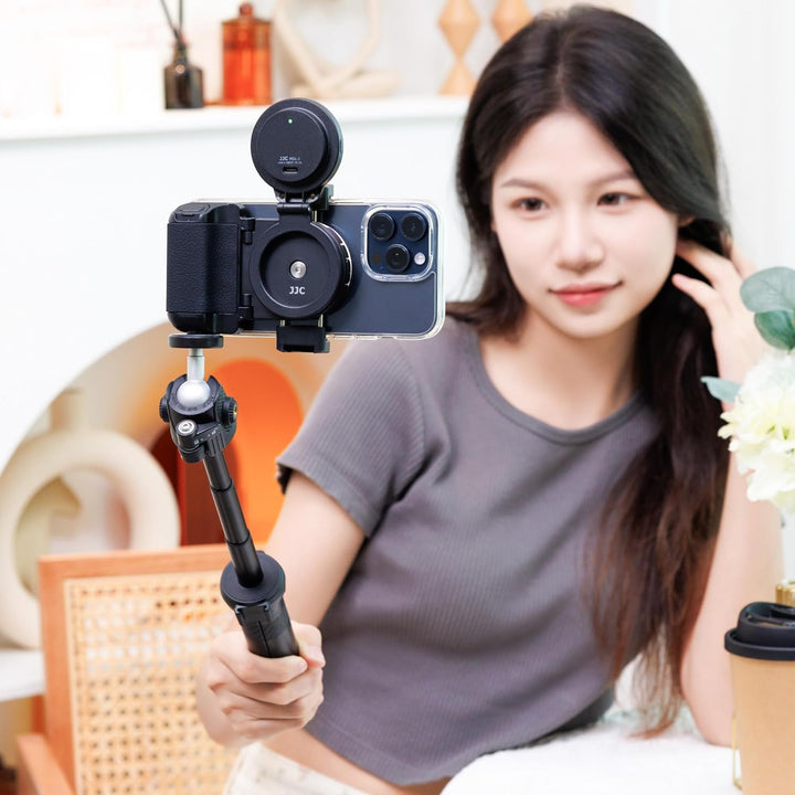 Magnetisches Handy-Selfie-Licht, Schwarz, Schwarz