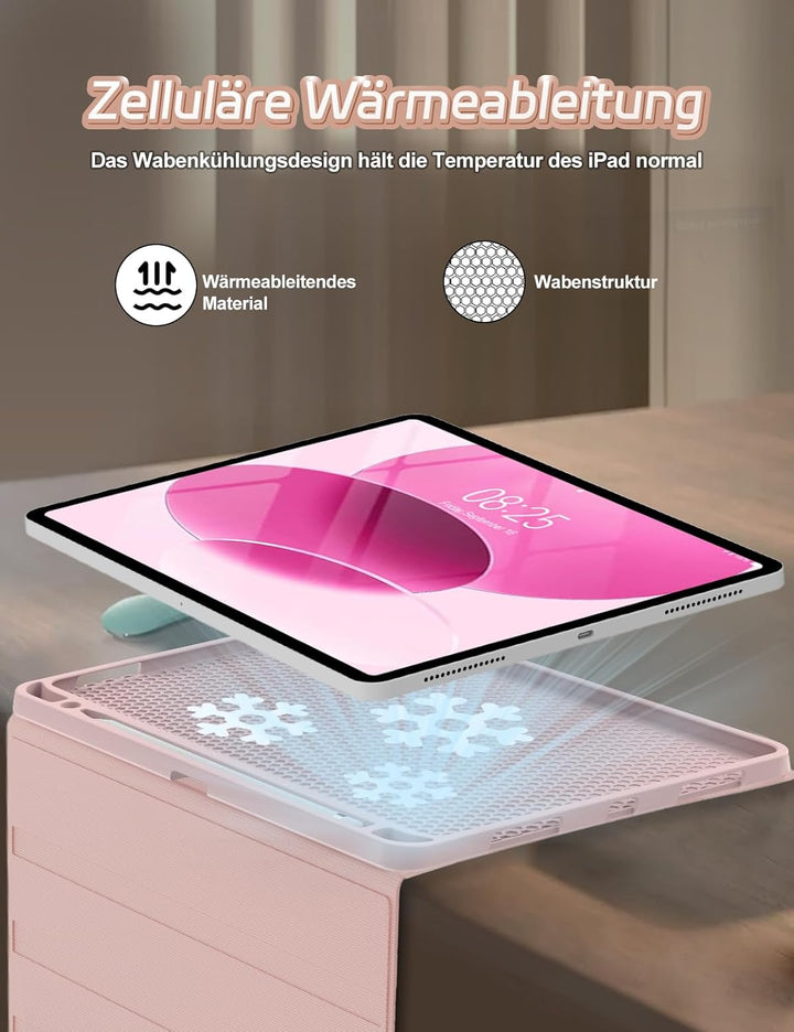 Tastatur Hülle für iPad 10 Generation/A16 11 Generation - 7-Farben Beleuchtung Keyboard Cover mit St