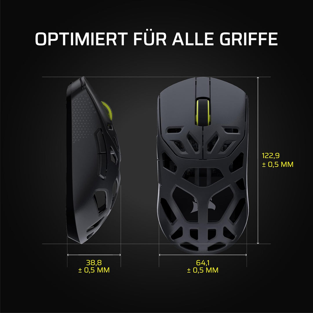 Corsair Sabre v2 PRO Kabellose MG FPS-Gaming-Maus – 33,000 DPI Marksman S-Sensor, 8,000Hz Hyper-Poll