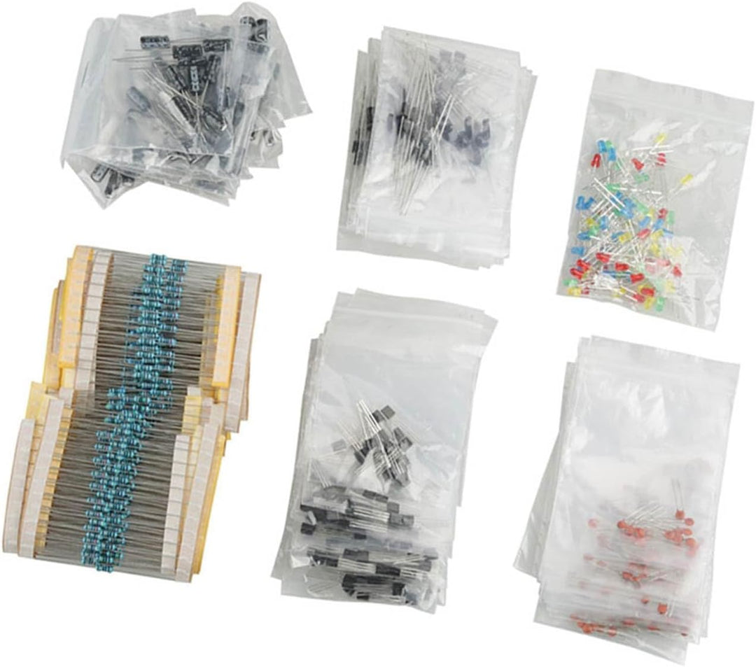 Elektronische Bauteile LED-Dioden Transistor Elektrolytkondensatoren Widerstände Kit Elektronische B