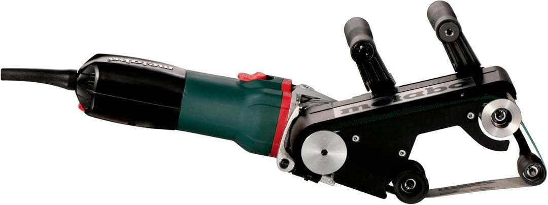 Metabo RBE 9-60 Set Rohrbandschleifer, 602183510, im Stahlblech-Tragkasten,Schwarz