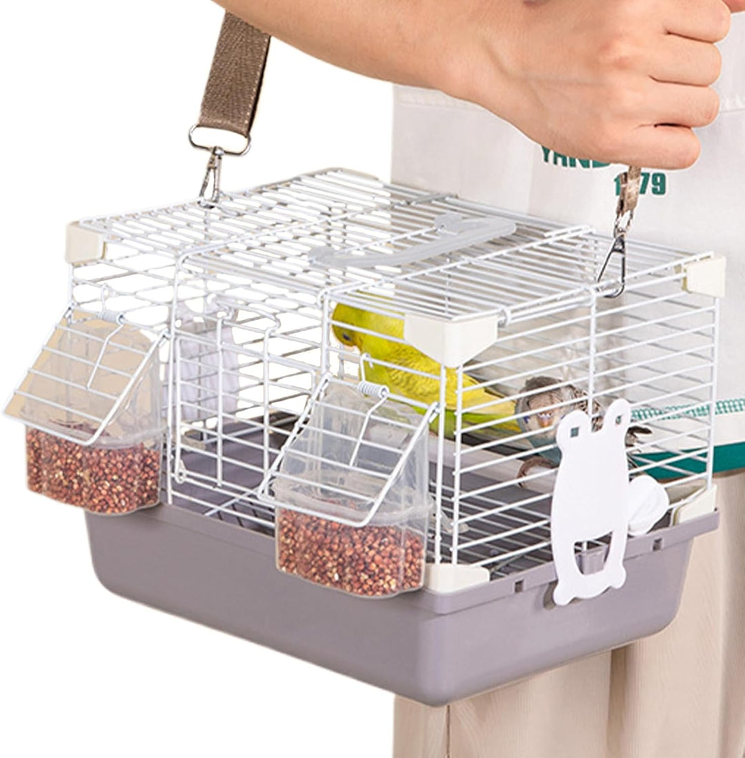 Vogel Reisekäfig | Leichte Kleintiertransportbox Mit Abnehmbarem Tablett - Robustes Zubehör Für Klei