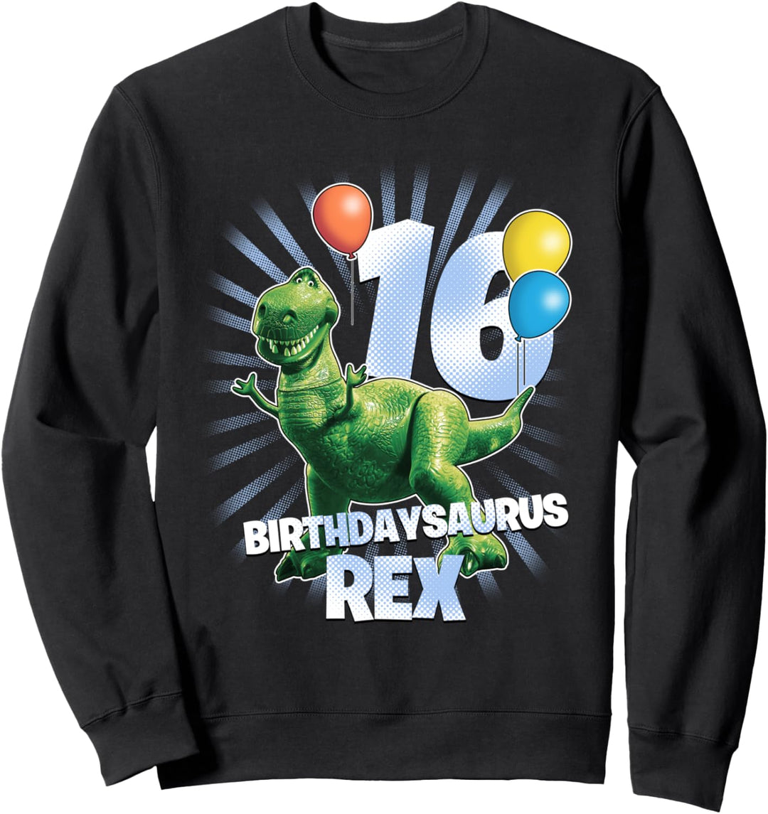 Disney Pixar Toy Story Birthdaysaurus Rex 16th Birthday Sweatshirt