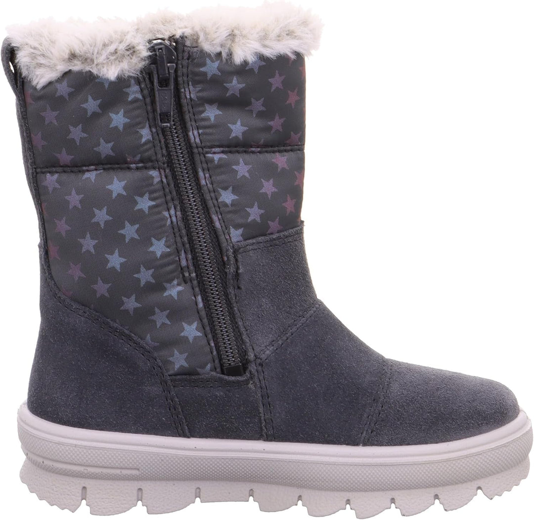 Superfit Mädchen Flavia Warm Gefütterte Gore-tex Schneestiefel 25 EU Grau 2000, 25 EU Grau 2000