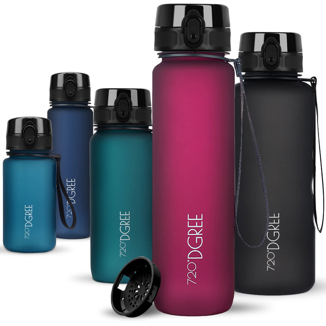 720°DGREE Trinkflasche “uberBottle“ +Sieb - 350ml, 500ml, 650ml, 1000ml, 1,5l, 2l - BPA-Frei - Wasse