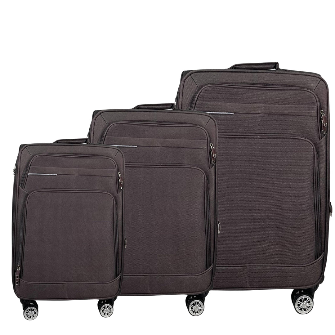 MY TRAVEL BAG Stoff Reisekoffer Trolley Erweiterbar mit Zwillingsrollen (M/L/XL/XXL oder 4er Set) We