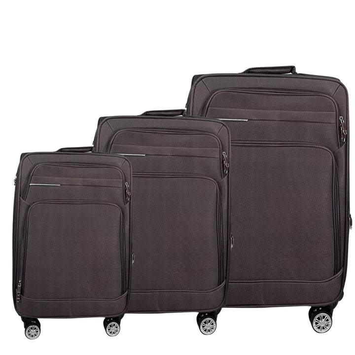 MY TRAVEL BAG Stoff Reisekoffer Trolley Erweiterbar mit Zwillingsrollen (M/L/XL/XXL oder 4er Set) We