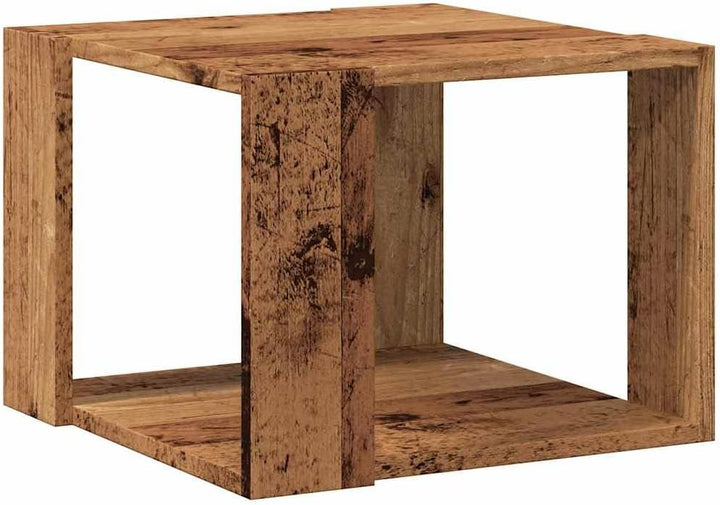 vidaXL Couchtisch Altholz-Optik 40x40x30 cm Holzwerkstoff, Beistelltisch, Wohnzimmertisch, Akzenttis