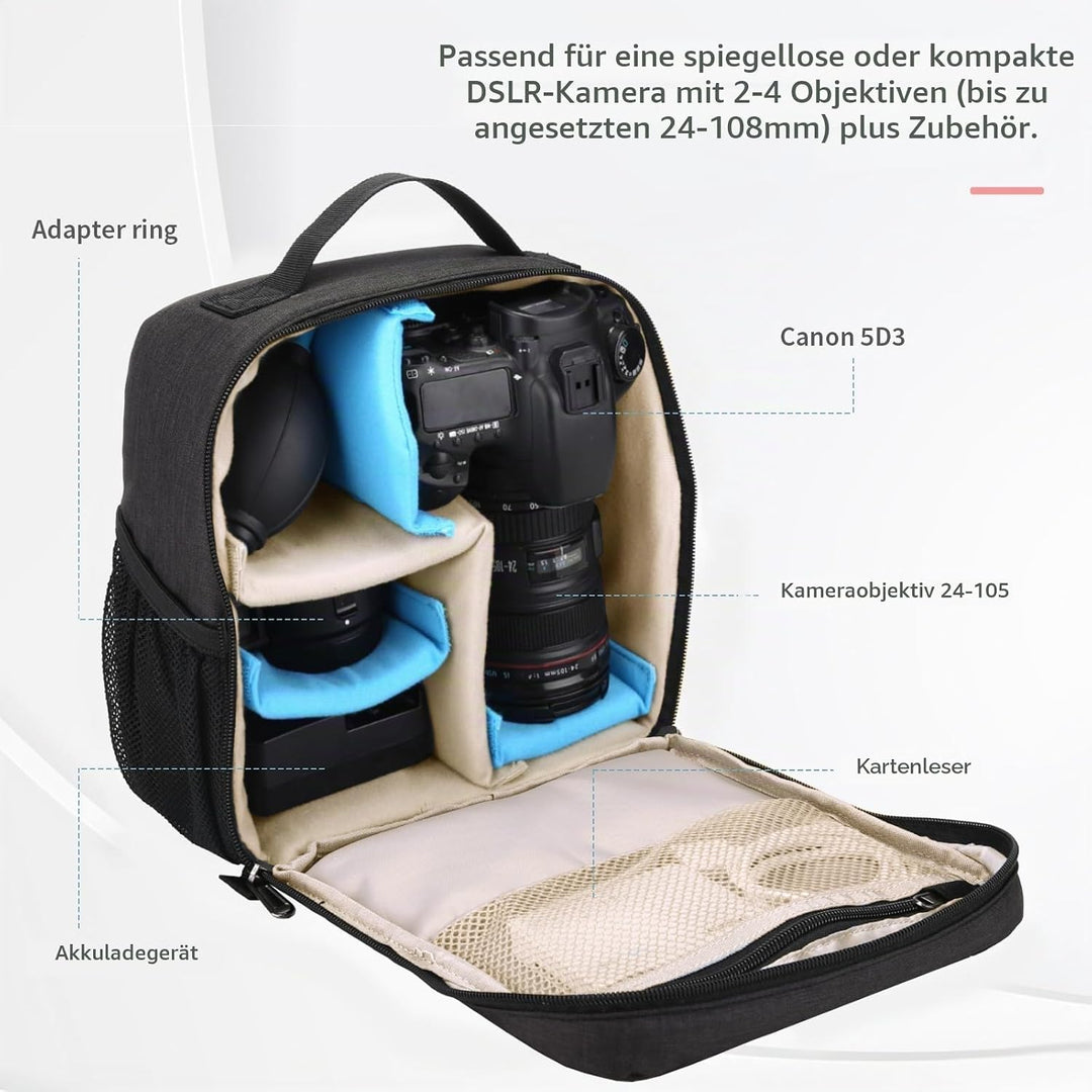 BAIGIO Gepolstert Kamera Einsatz Innentasche Stossfest Foto Insert Tasche DSLR SLR Fototasche Kamera