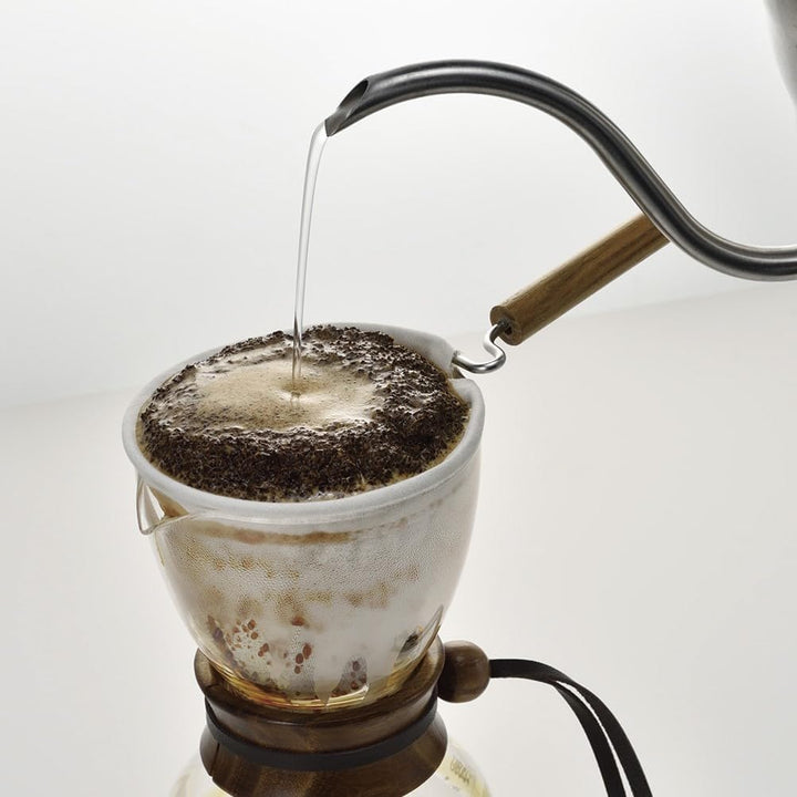 Hario Kaffeezubereiter, Glas, Natur 240ml Tropftopf aus Akazienholz, 240ml Tropftopf aus Akazienholz