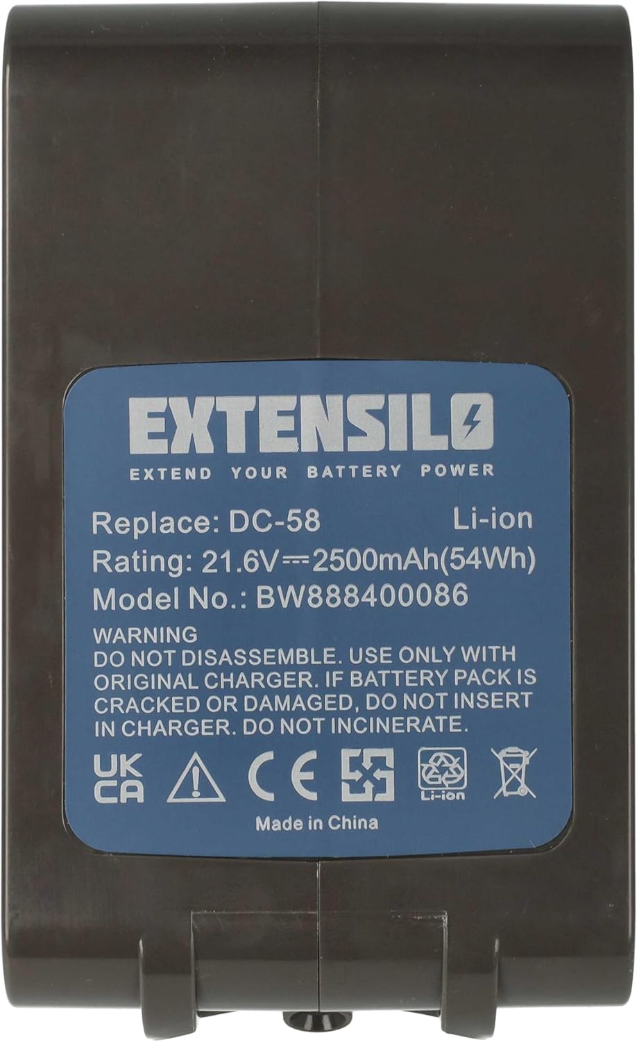 1x Akku Ersatz für Dyson 967810-23 | 967810-21 für Staubsauger Schwarz (2500 mAh, 21,6 V, Li-Ion)