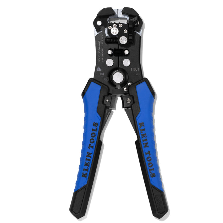 KLEIN TOOLS Abisolierzange und Schneider, selbstnachstellend Blau/Schwarz, Blau/Schwarz