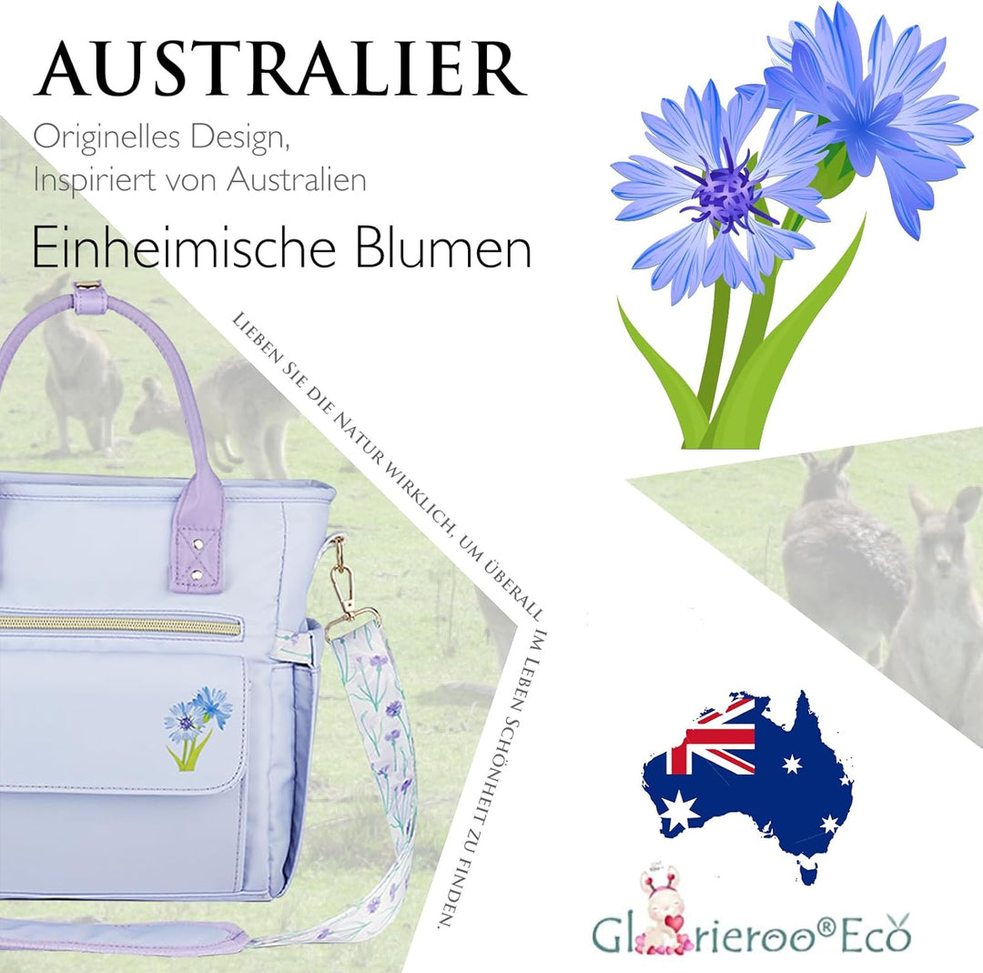 Hihealer Deluxe Lunch Tasche Damen mit Seltenem Blumenmuster - Grosse Auslaufsichere Isolierte Kühlt