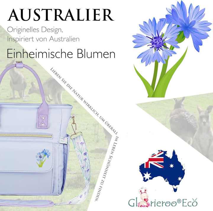 Hihealer Deluxe Lunch Tasche Damen mit Seltenem Blumenmuster - Grosse Auslaufsichere Isolierte Kühlt