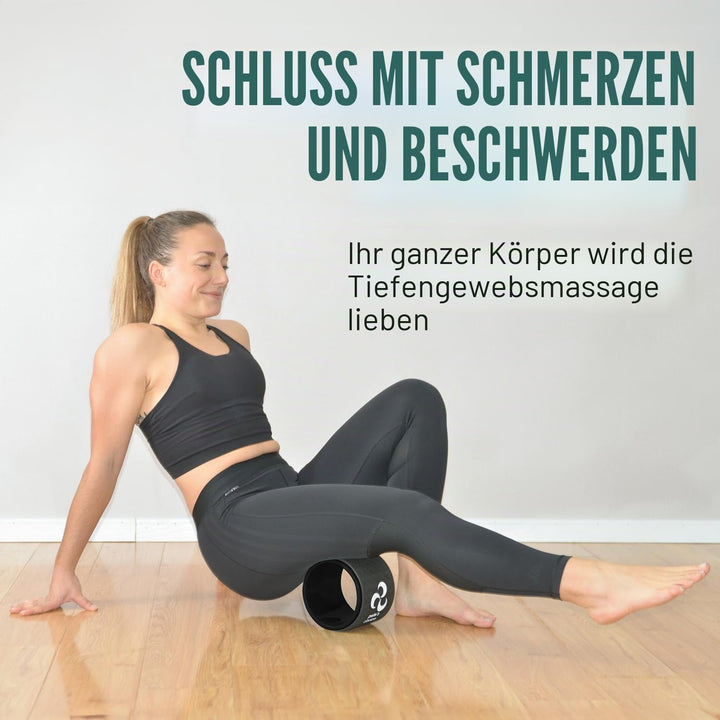 Extra breites Yoga-Rad, Mini-Yoga-Rad – Anfängerfreundliches Yoga-Kit, bequemer, stabiler und sicher