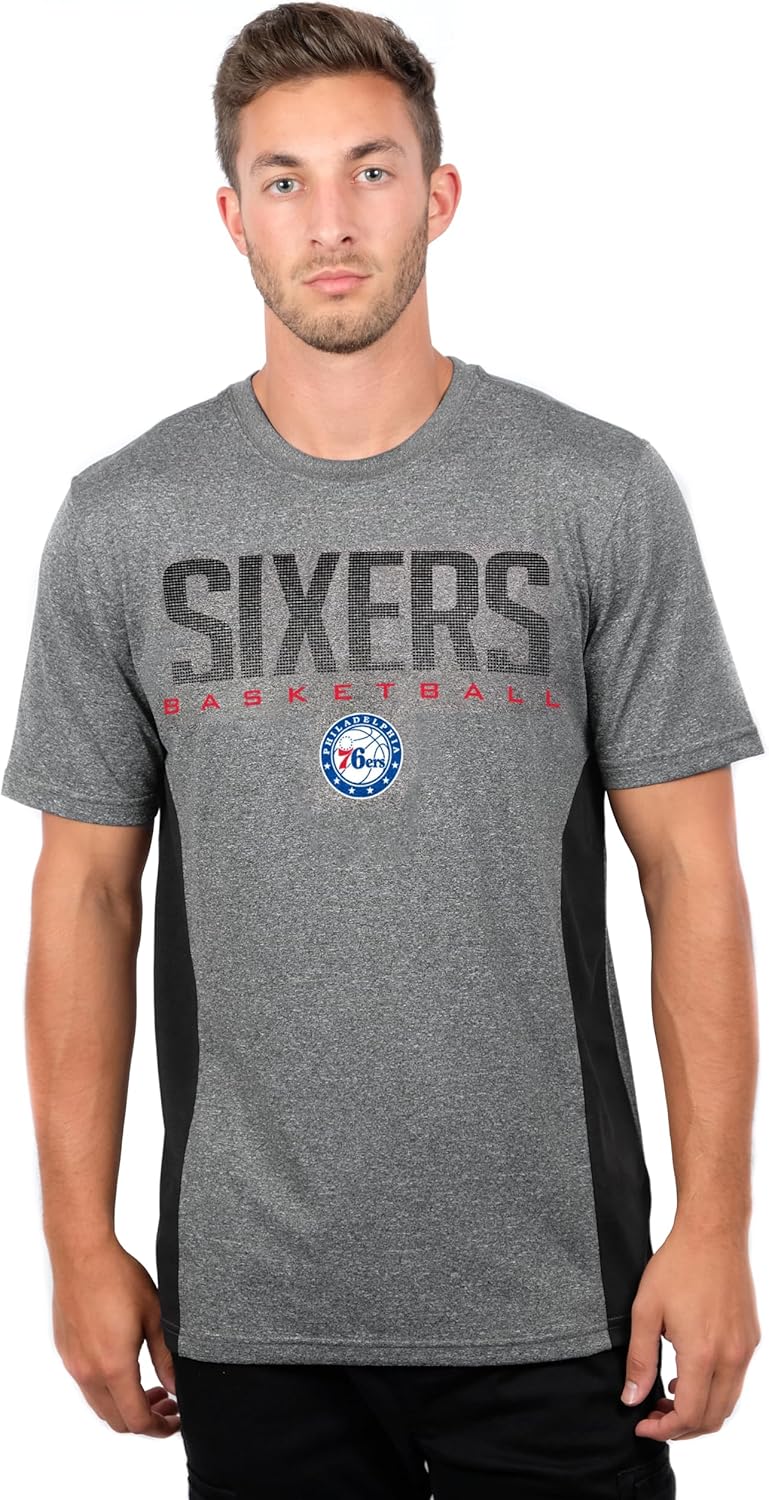 Ultra Game NBA Herren Active Tee Shirt Philadelphia 76ers S, Philadelphia 76ers S