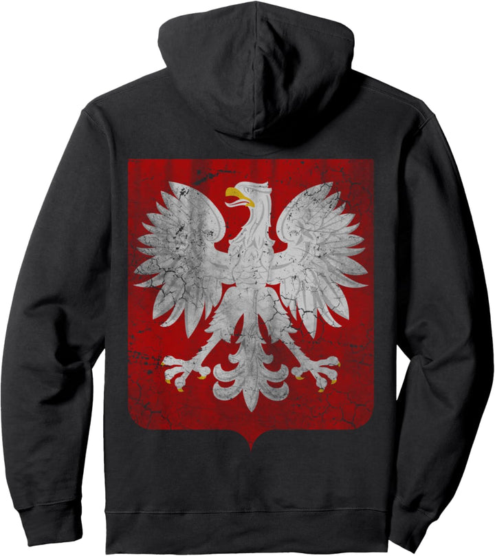 Vintage Polen Wappen Polska Polen Herren Damen Kinder Pullover Hoodie