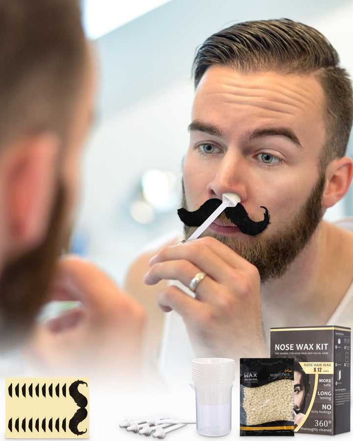 Nose Wax Kits Nasenwachs Set für Männer und Frauen,Nasenhaar Wachs Set,Nasenhaarentfernungswachs 100