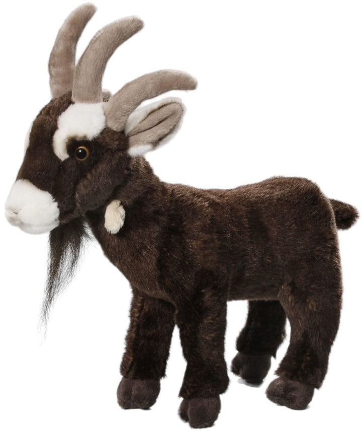 Carl Dick Ziege, Vierhornziege, Plüschtier, Kuscheltier ca. 30cm lang, 30cm hoch 2932 Zi - Braun, Zi