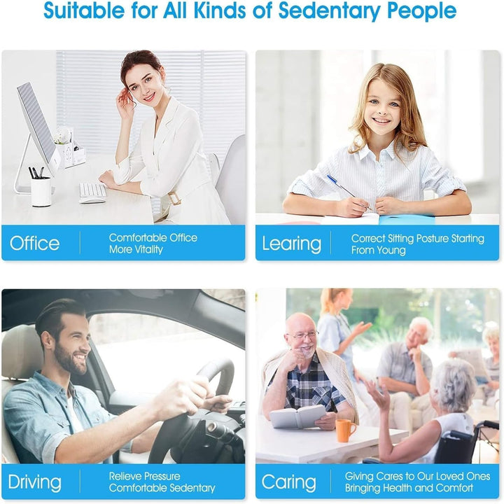 Feagar Sitzkissen, Orthopädisches Sitzkissen aus Memory Foam, Ergonomisches Sitzkissen für Bürostuhl