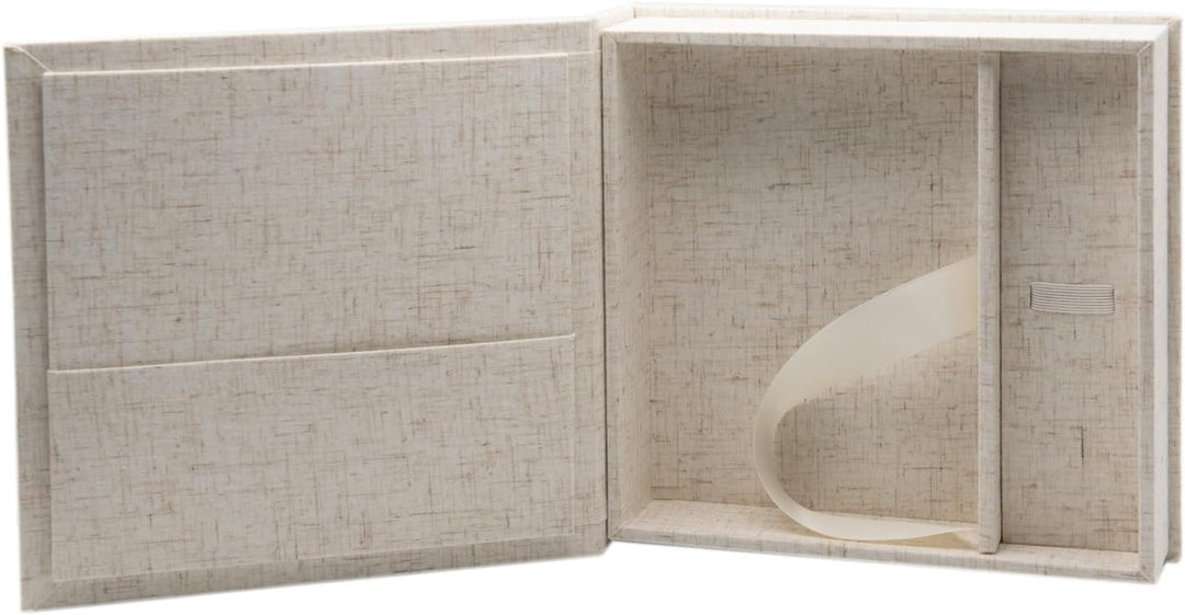 Elegant Erinnerungsbox, Foto-Box mit USB Slot. Geschenkbox für USB-Sticks und Fotoabzüge 10x15cm. Au