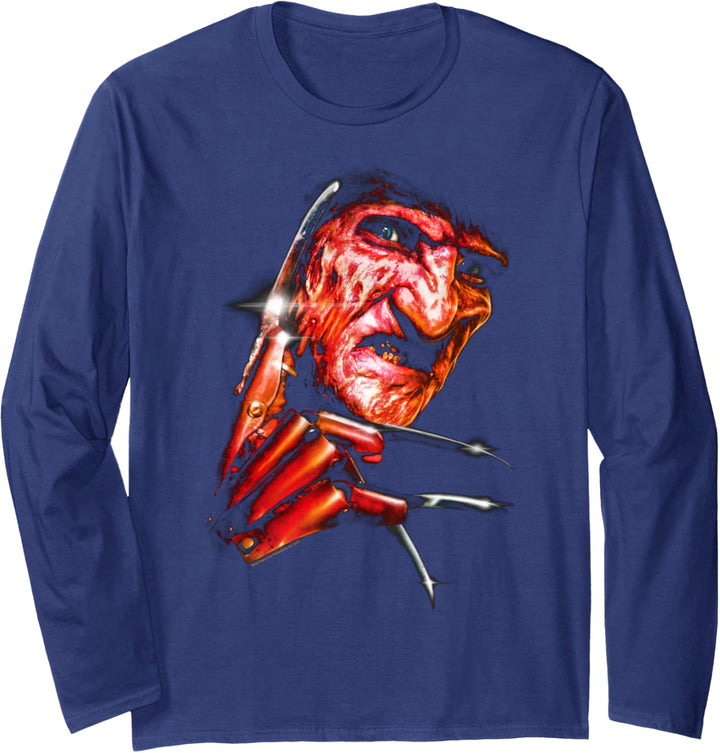 A Nightmare on Elm Street Freddy's Face Langarmshirt