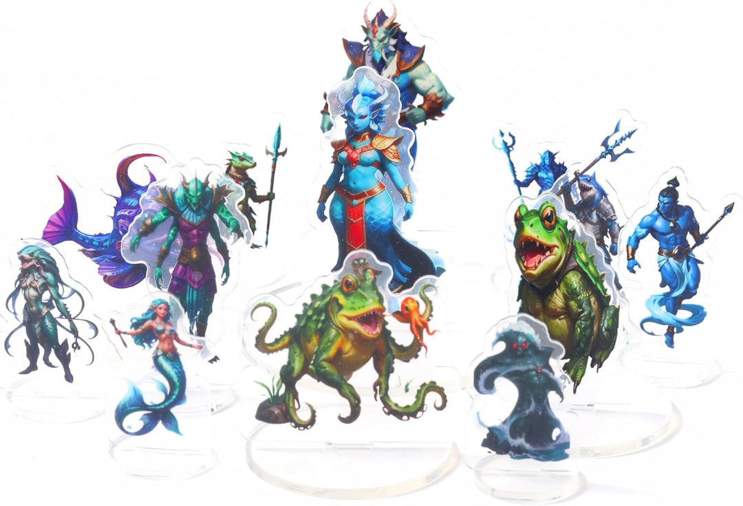 DND-Miniaturen Küstensümpfe & Unterwasser Dungeons and Dragons Starter-Set Minis für D&D 5E Pathfind