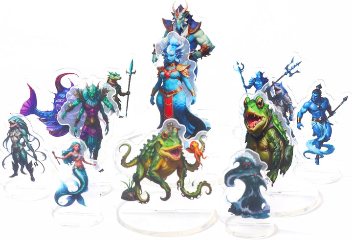 DND-Miniaturen Küstensümpfe & Unterwasser Dungeons and Dragons Starter-Set Minis für D&D 5E Pathfind