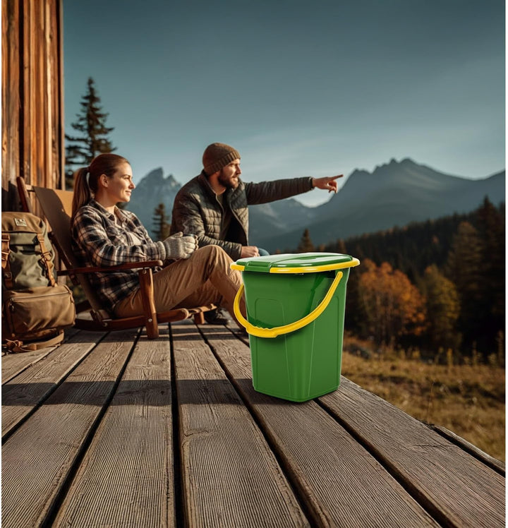 Green Blue GB320 Mobile Campingtoilette 19L | Tragbare Reisetoilette mit max. Tragkraft bis 130kg |